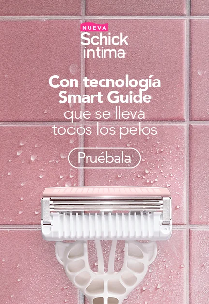Prueba la nueva schick íntima con tecnología Smart Guide que se lleva todos los pelos
