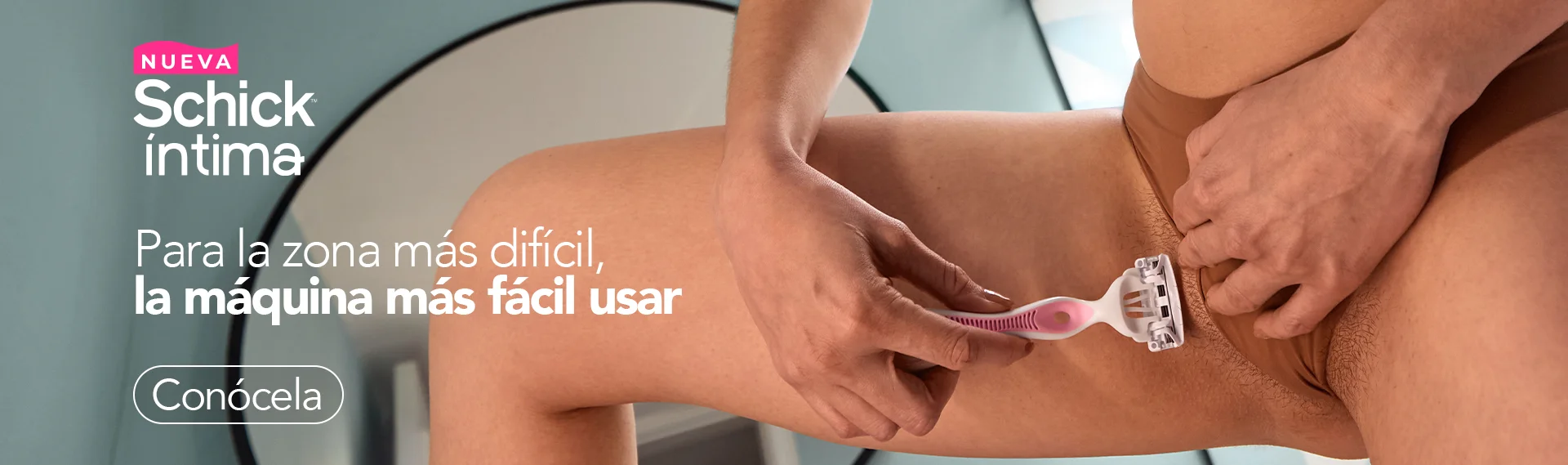 Conoce la nueva schick íntima para las zonas más difíciles